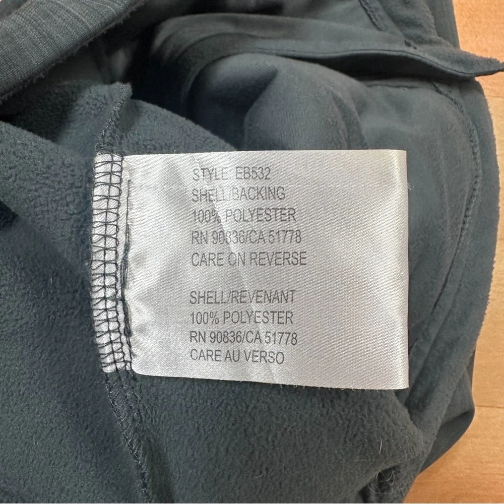 Eddie Bauer Gray Shaded Crosshatch Soft Shell Jacket Mens Size XL